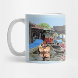 River village Tonie Sap Lake Mug